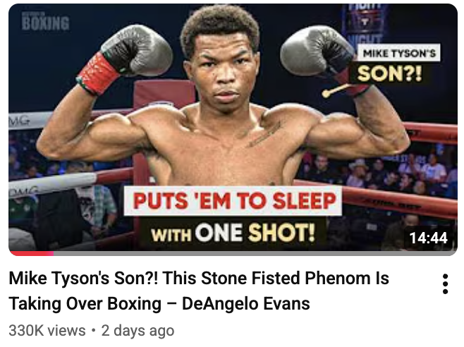 Deangelo Muscle Evans History of Boxing